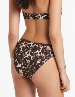 Allure High Legline Bikini Pant - Black