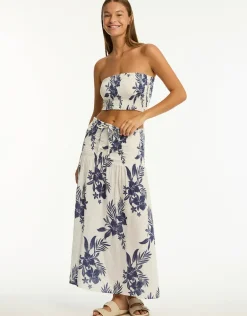 Aloha Beach Skirt - White