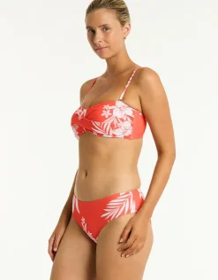 Aloha Mid Bikini Pant - Flame