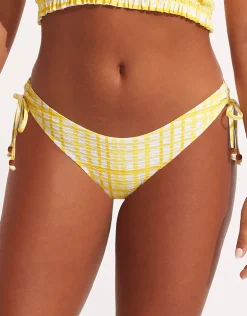 Amalfi check loop side hipster bikini pant