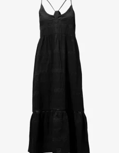 Amalfi Scoop Neck Dress - Black