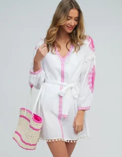 Amara Tunic - White Pink
