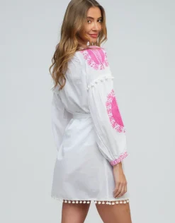 Amara Tunic - White Pink