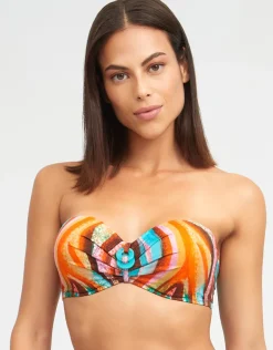 Aquarelle Bandeau Bikini Top