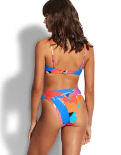 Arthouse Banded Hi Rise Bikini Pant - Chilli Red