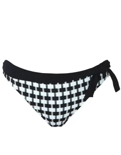 Audrey Bikini Pant - Black and White