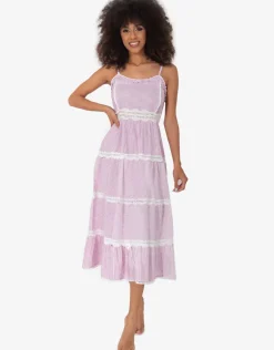 Ava Strappy Maxi Dress - Pink