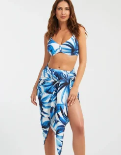 Azura Pareo - Blue and White