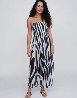Bali Maxi Dress - Black and White