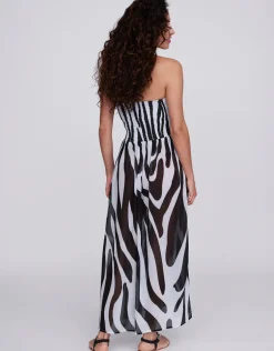Bali Maxi Dress - Black and White