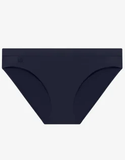 Beach Club Solids Band Hipster Bikini Pant - Dark Navy