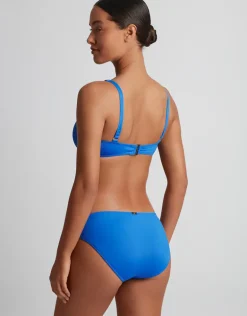 Beach Club Solids Macrame Ring Bikini Pant - Electric Blue