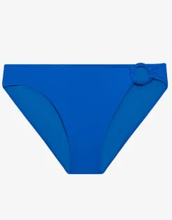 Beach Club Solids Macrame Ring Bikini Pant - Electric Blue