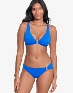 Beach Club Solids Ring OTS Bikini Top - Royal Blue