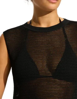 Beach Edit Maxi Knit Dress - Black