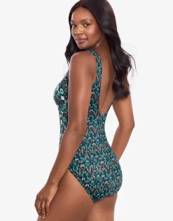 Bijoux Criss-Cross Escape Swimsuit - Green