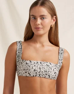 Bisou Vacances Crop Bikini Top - Ditsy Floral