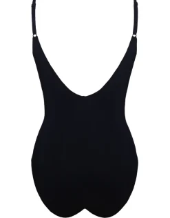 Blackout Hand Embroidered Swimsuit - Black