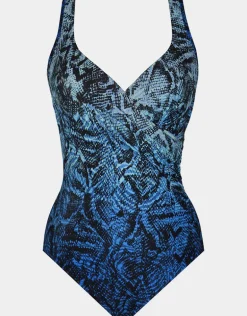 Boa Blues Its a Wrap Swimsuit - Blue