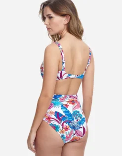 Bohemian Gypsy High Waist Bikini Pant - White