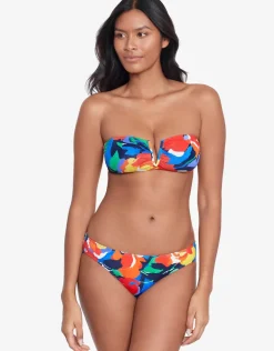 Bold Abstract Floral Hipster Bikini Pant