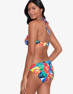 Bold Abstract Floral Hipster Bikini Pant