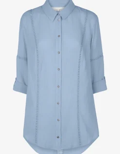 Bora Bora Lace Detail Kaftan - Blue