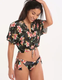 Botalica Kaimi Cropped Shirt - Black