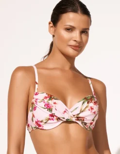 Botanique Underwired Bikini Top - Tangy Pink