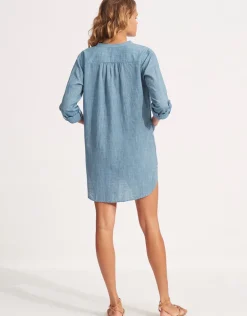 Boyfriend Beach Shirt - Chambray