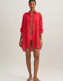 Boyfriend Shirt - Coral
