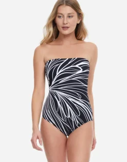 Buona Sera Bandeau Swimsuit - Black