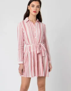 Calla Dress - White/Red