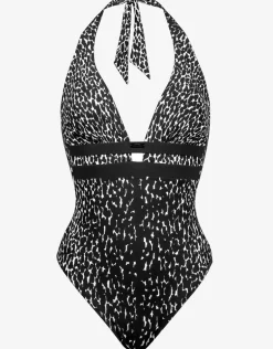 Capture Halter Swimsuit - Black