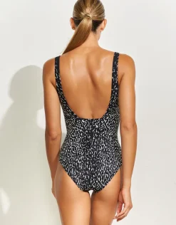 Capture Underwired Square Neck Swimsuit - Black