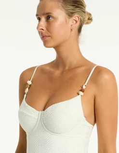Caracus Balconette Bra Swimsuit - Coconut