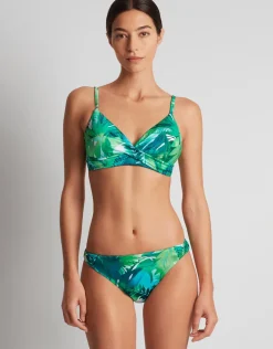 Cartago Palms Single Strap Twist Underwired Bikini Top - Multi