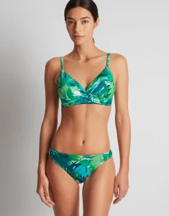 Cartago Palms Single Strap Twist Underwired Bikini Top - Multi