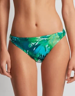 Cartago Palms Twist Side Tab Hipster Bikini Pant - Multi