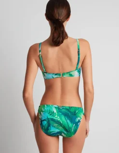 Cartago Palms Twist Side Tab Hipster Bikini Pant - Multi