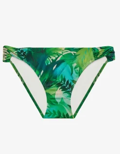 Cartago Palms Twist Side Tab Hipster Bikini Pant - Multi