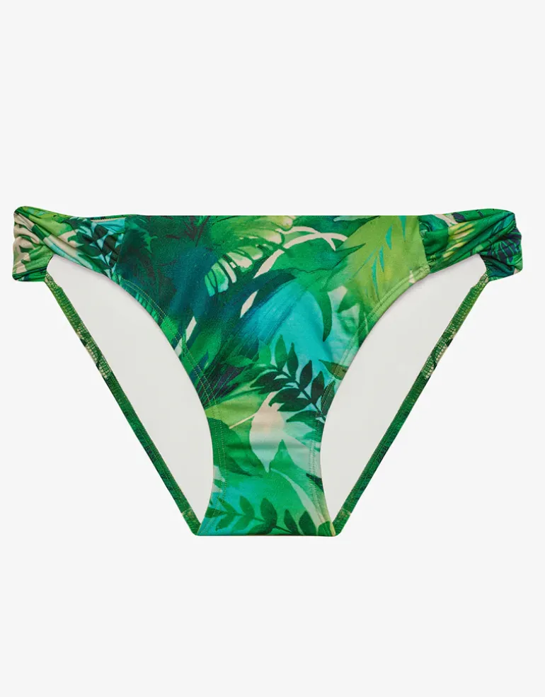 Cartago Palms Twist Side Tab Hipster Bikini Pant - Multi