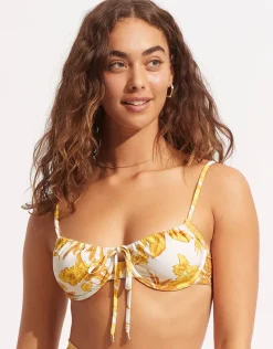 Castaway Underwired Bikini Top - Tuscan Sunset