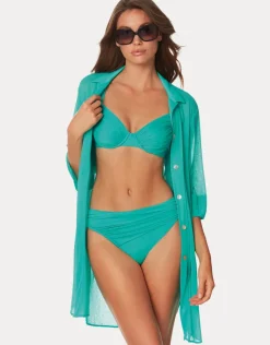 Ceylan Underwired Bikini Top - Aqua