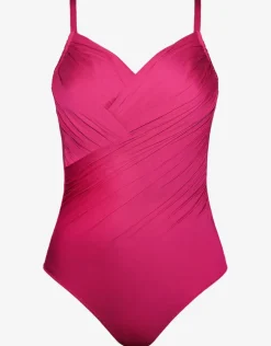 Ceylan Underwired Wrap Swimsuit - Pink