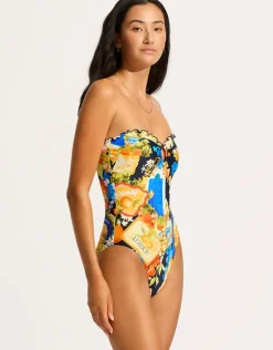 Ciao Bella Bandeau Swimsuit - True Navy