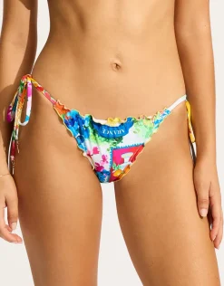 Ciao Bella Brazilian Tie Side Bikini Pant - White