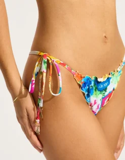 Ciao Bella Brazilian Tie Side Bikini Pant - White