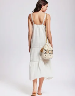Clotilde Strappy Maxi Dress - White