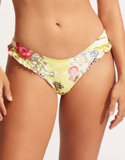 Coast to Coast High Cut Rio Bikini Pant - Wild Lime